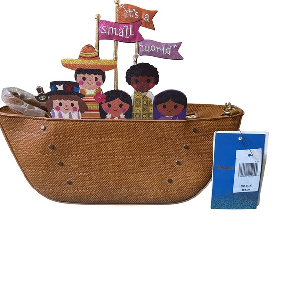 DISNEY DANIELLE NICOLE IT’S A SMALL WORLD CROSSBODY BAG NEW - Picture 1 of 9